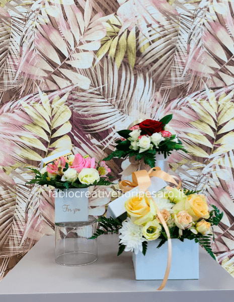 Flower Box con Fiori Freschi – Eleganza in Scatola 🌸🎁