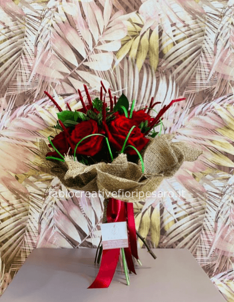 bouquet rose rosse piccolo