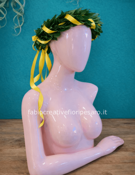 coroncina laurea con nastro